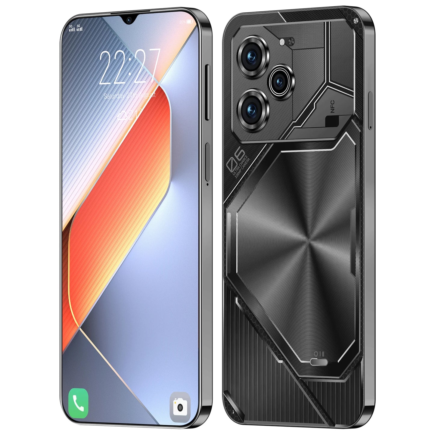 Global Pova 6 Pro Smartphone Schermo 7.3HD 22G + 2T Android14 10core 8000Mah Cellulare Dual Sim Face Sbloccato 5GMobile Phone NFC