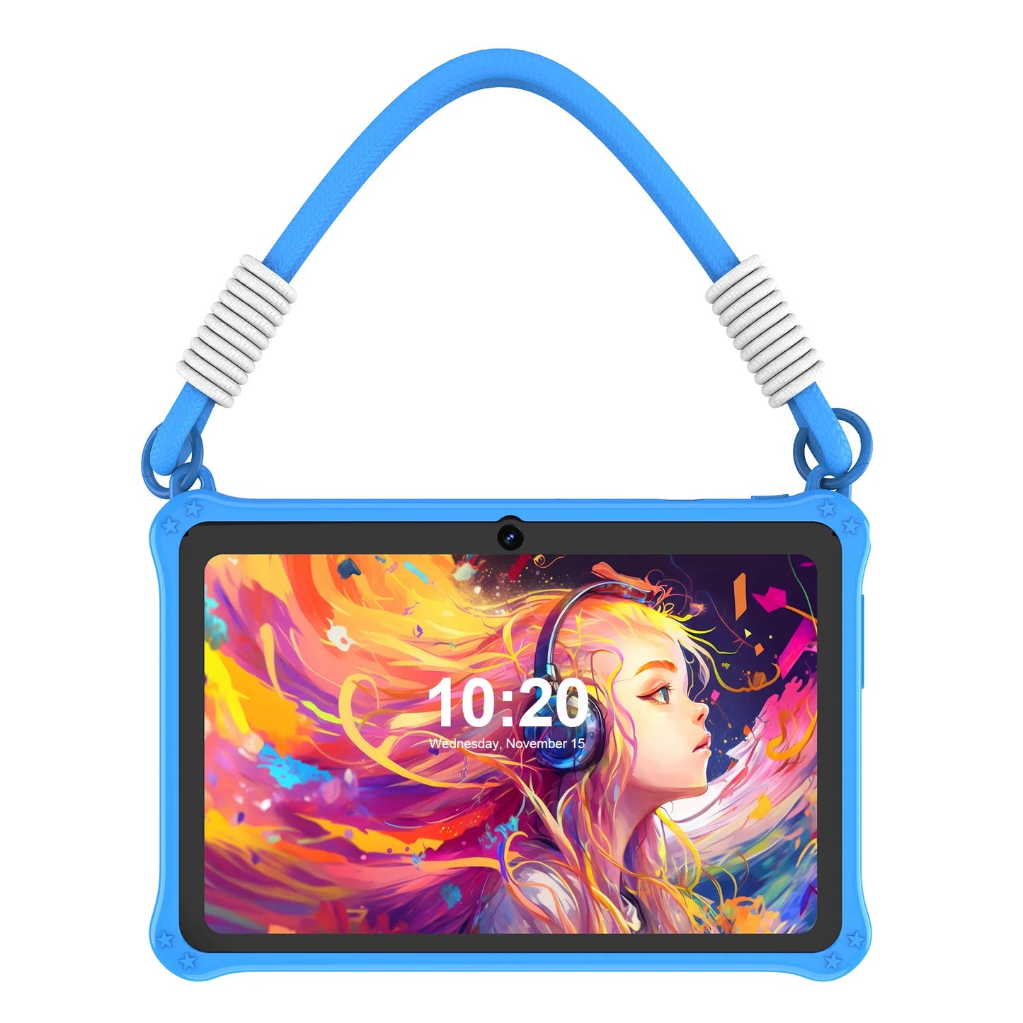 PRITOM Kids Tablet 7 Inch Android 13 4GB (2+2 VIRTUAL) RAM 32GB ROM WiFi Bluetooth Children Software Installed with Lanyard