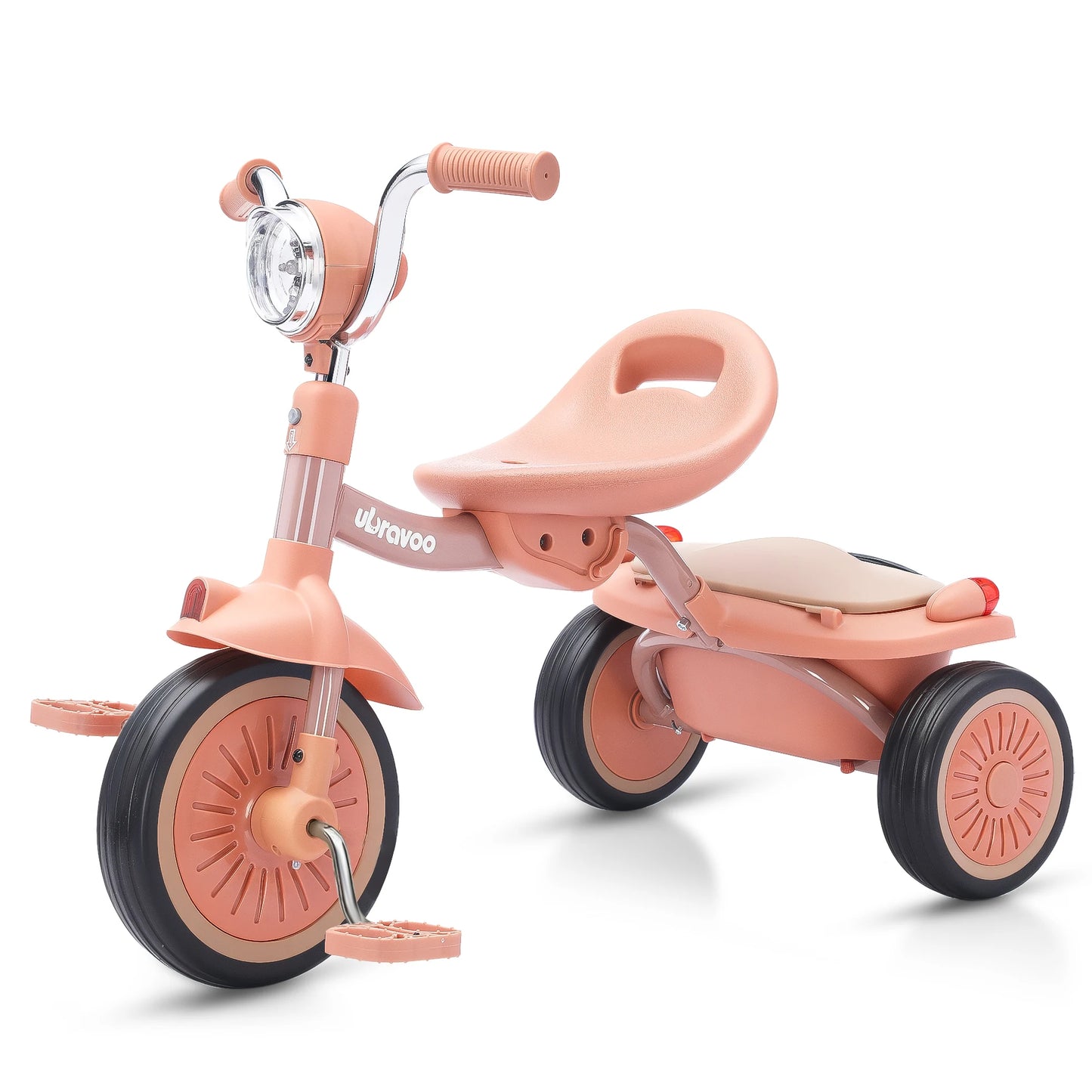 Kids Tricycle, 3 Wheel Baby Bicycle Toy, 1-5 Year Old Toddler Balance Bike, 4 in 1 Kids Trike, for Boys Girls Gift Present