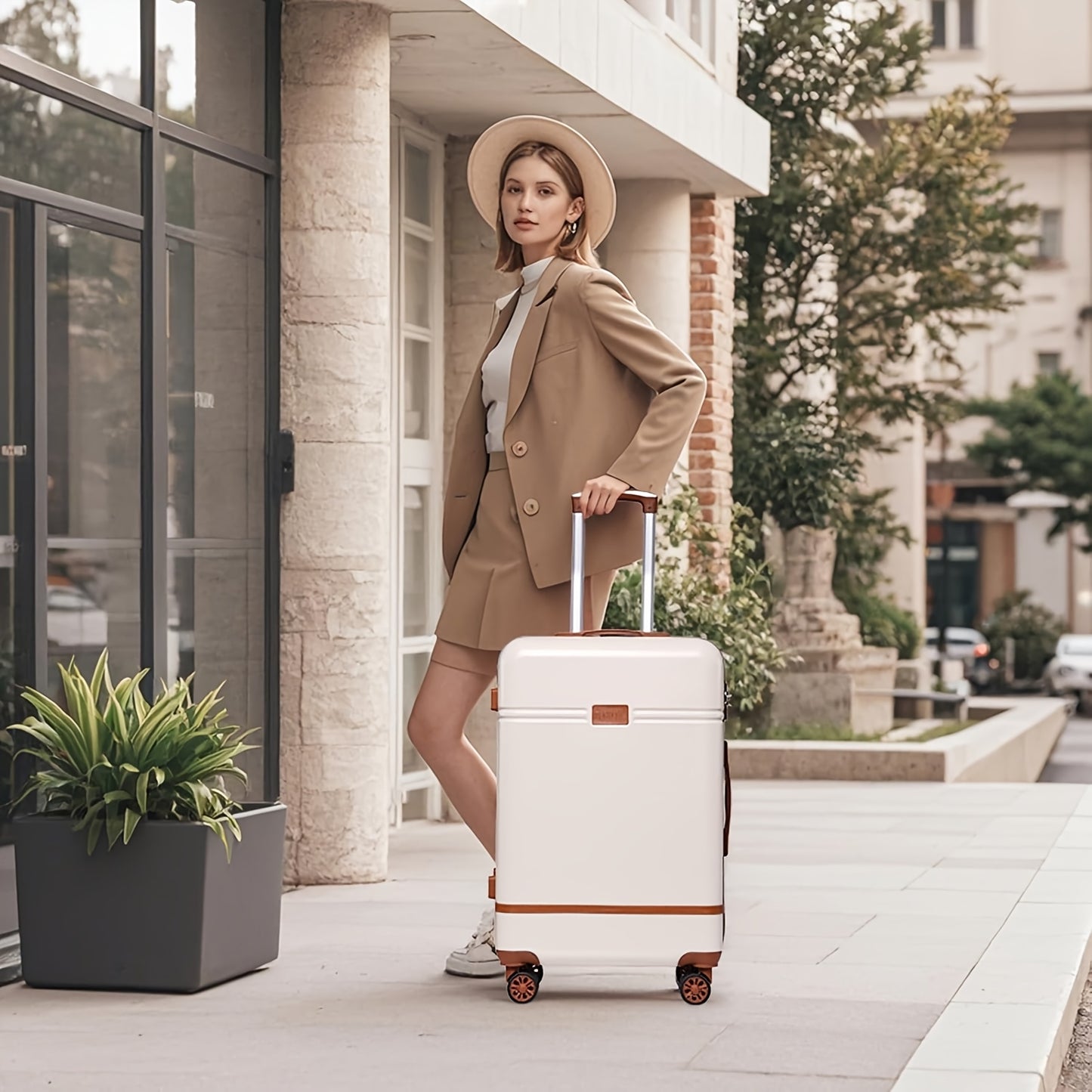 Set Valigie YSTYLE 5 Pezzi - Trolley ABS+PC con Ruote Silenziose e Lucchetto TSA