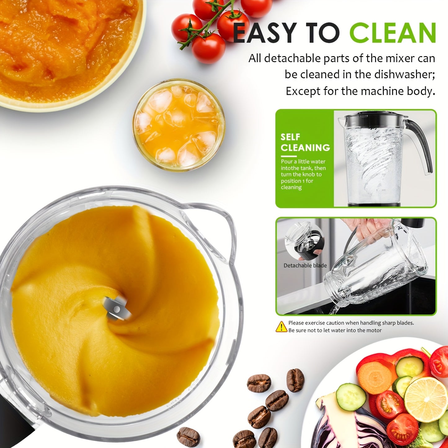 Frullatore SUPERLEX 1.25L 4-in-1 - Blender Elettrico Multifunzione per Smoothie, Frutta e Ghiaccio