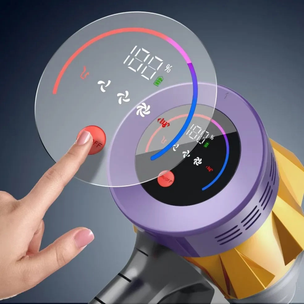 550W 45kPA Cordless Handheld Vacuum Cleaner Touch Screen Smart Dust Sensor Auto Speed Control for Pet Hair Home Carpet Clean