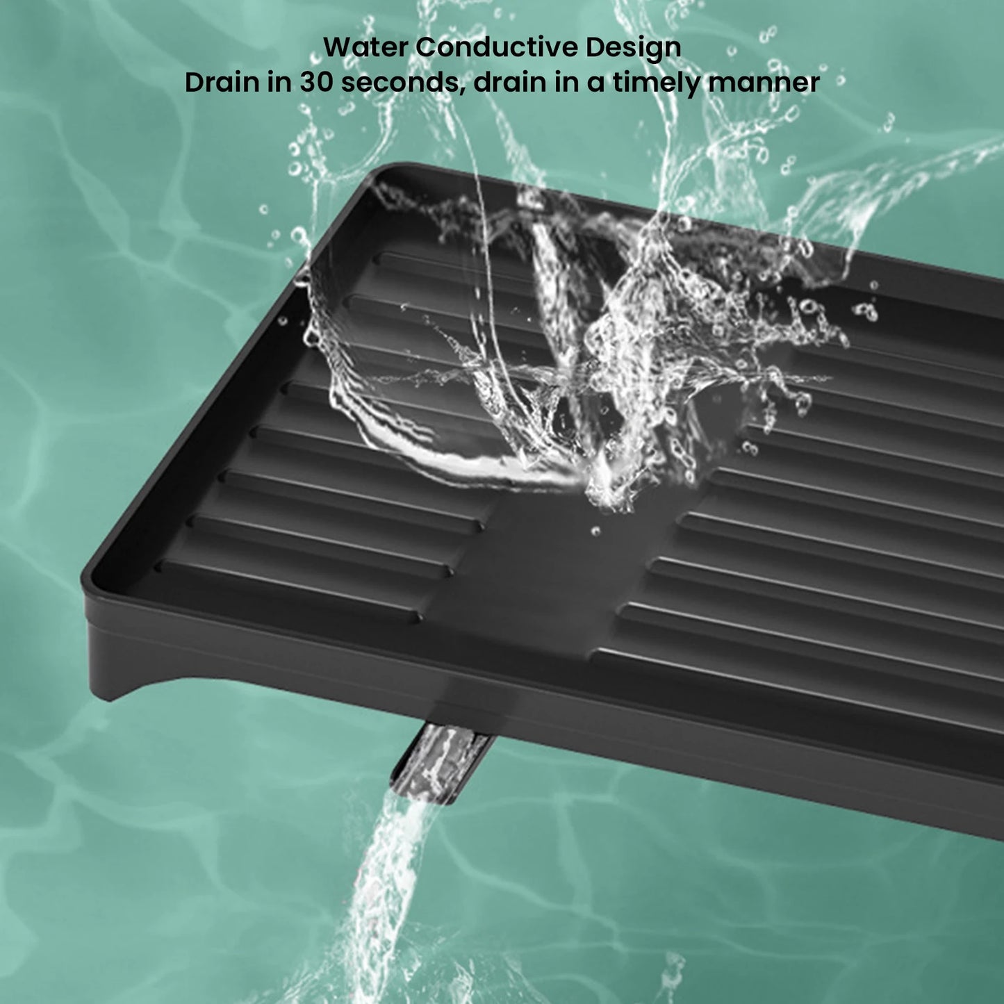 2 Layers Dish Drying Rack With Drainboard Household Dish Storage Holder Carbon Steel Sink Kitchen Organizer with Cutlery Holder