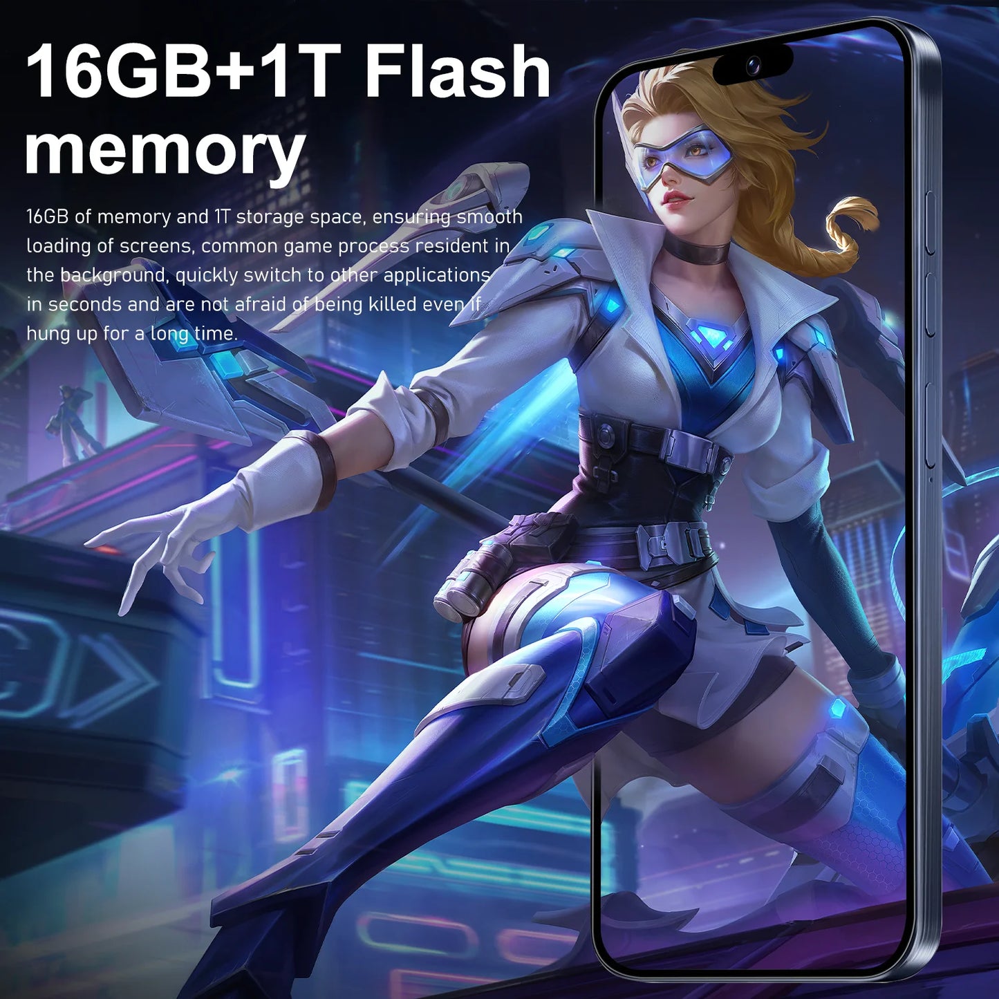 New XS16 Pro HOT 2026 Hot High Quality 7.3inch Global Edition Smart Dual Card 6800mAh Battery Facial Recognition Function