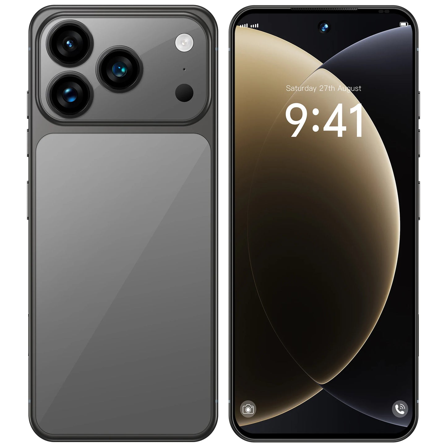 HOT Brand New For i17 Pro Max Smartphone 5G 7.0HD 22G 2TB Dual Card Dual Android 15 Cell Phone Unlocked Mobile Phones 8000mAh