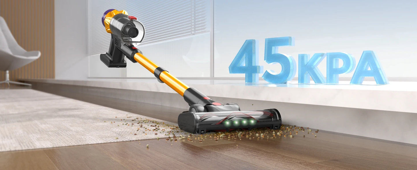 550W 45kPA Cordless Handheld Vacuum Cleaner Touch Screen Smart Dust Sensor Auto Speed Control for Pet Hair Home Carpet Clean