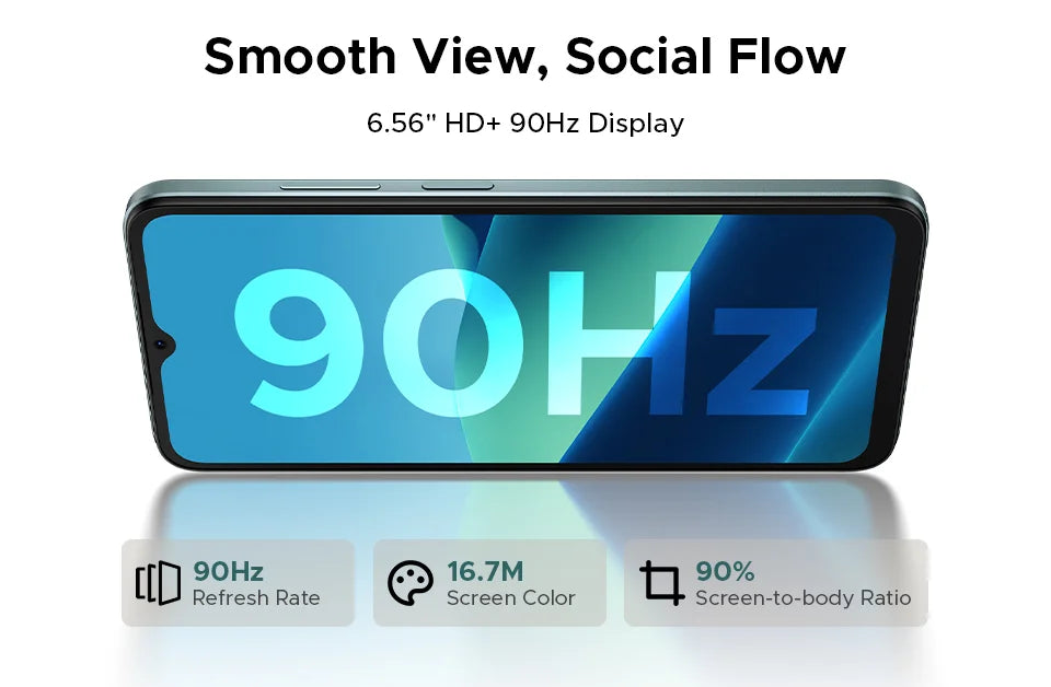 DOOGEE Note56 Pro Smartphone 32GB + 128GB Android 16 6150mAh Batteria 6.56 ''90Hz Schermo 13MP + 8MP Widevine L1 NFC Telefono cellulare