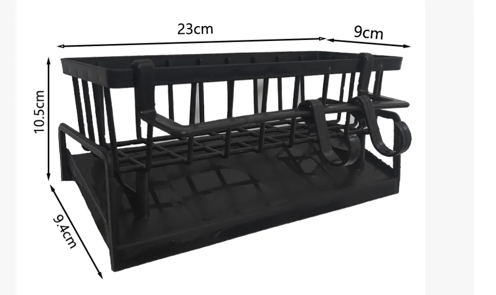 Organizer da Lavello con Ganci - Portaspugne Adesivo Multifunzionale Senza Foratura per Cucina