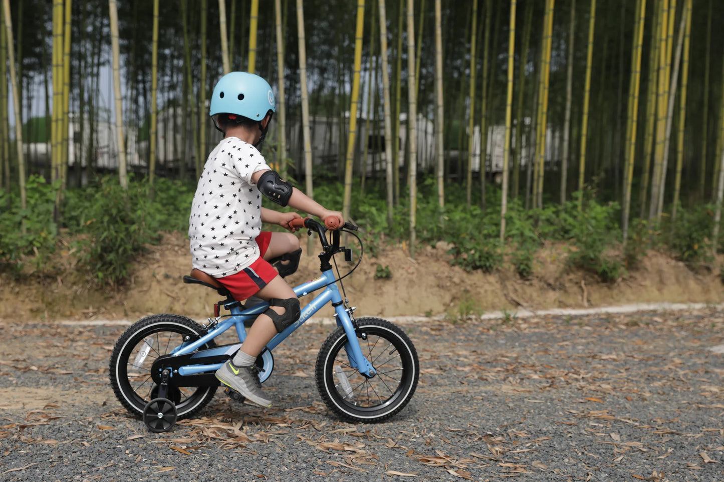 STITCH Kinderfahrrad für 3-9 Jahre Mädchen & Jungen, 14/16/18 Zoll Kinderfahrrad mit Stabilisatoren & Handbremsen