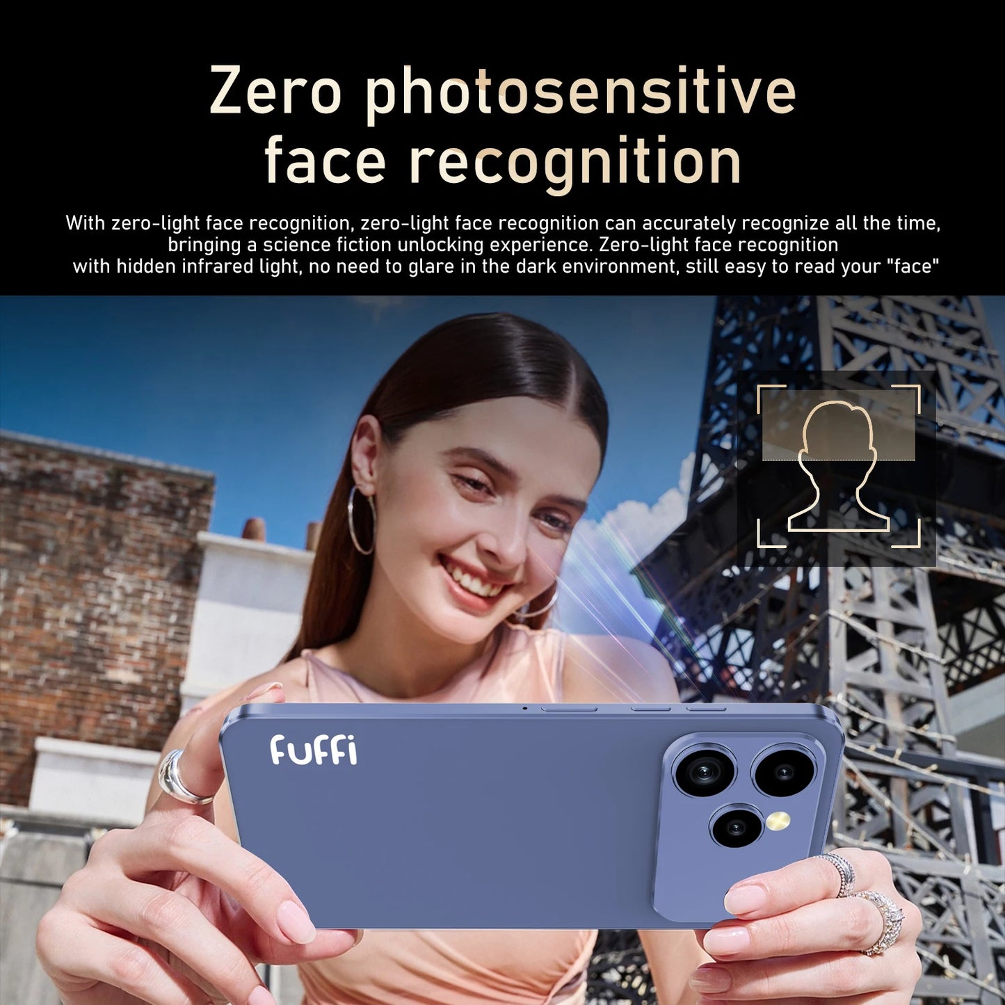 Global Vision 17 Pro Max Smartphone Android 8 GB RAM 256 GB ROM Telefono da 6,56 pollici 720x1612HD 24 + 48 MP Telefoni cellulari di rete 4G