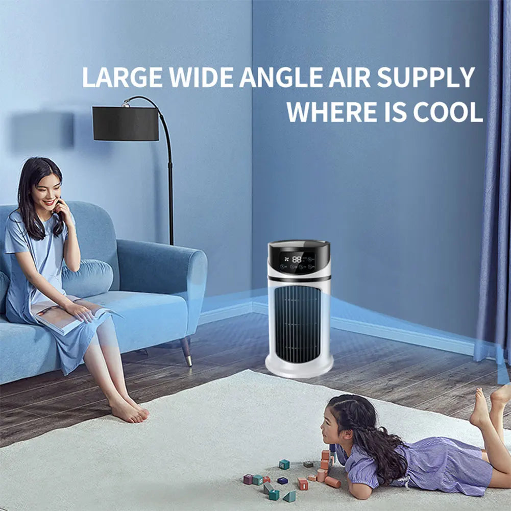 3 in 1 Quiet Cooling Desk Fan 6 Speeds Options Personal Quiet Table Fan Circulation Wind Air Cooler for Bedroom Office