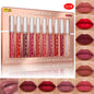 Nude Lip Gloss Rossetto 10 pz/set Nude Lip Gloss Rossetto Velluto Opaco Impermeabile Rossetto Liquido A Lunga Durata Donne Lip Umido Tinta