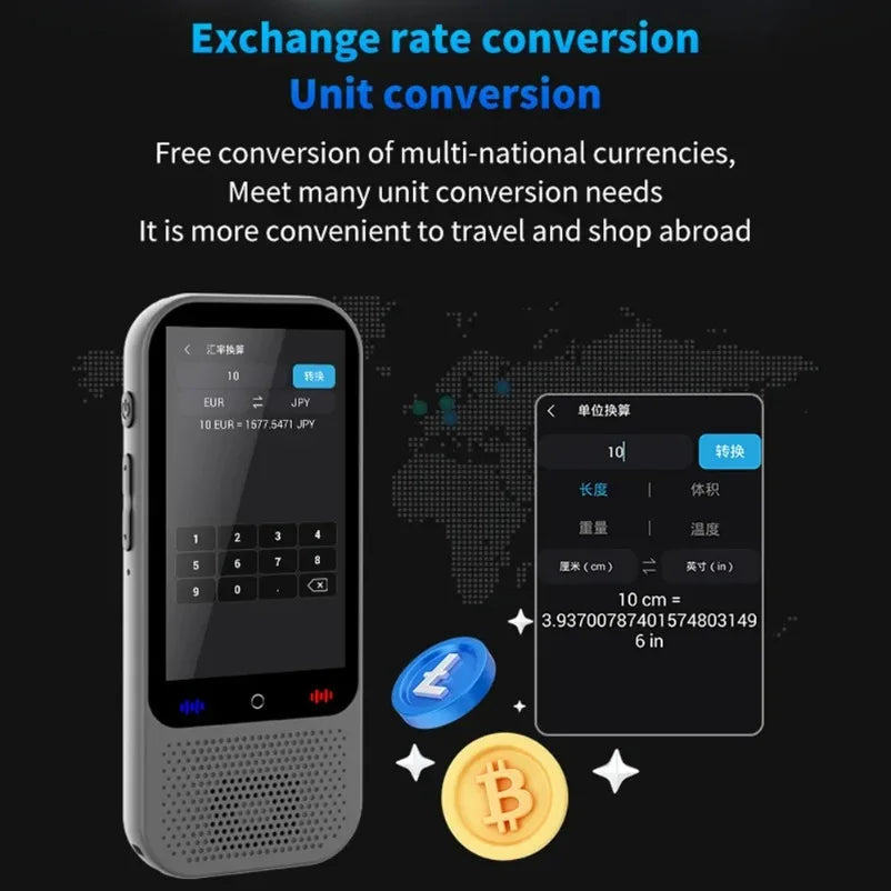 S80 Pro 138 Language Intelligent Translation Machine Intelligent Recording 19 Offline Real-time Chat GPT AI Voice Photo Translat