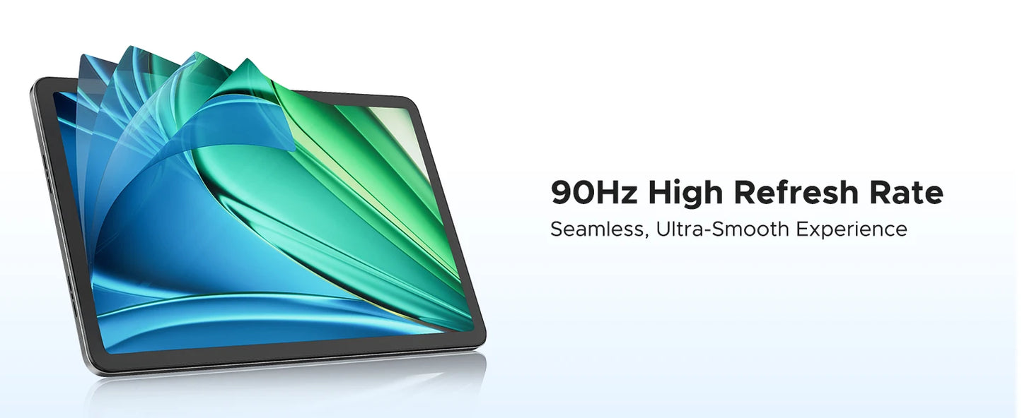 Tablet Android 15 da 11 Pollici - Display 90Hz, 30GB RAM, 256GB ROM, Batteria Potente