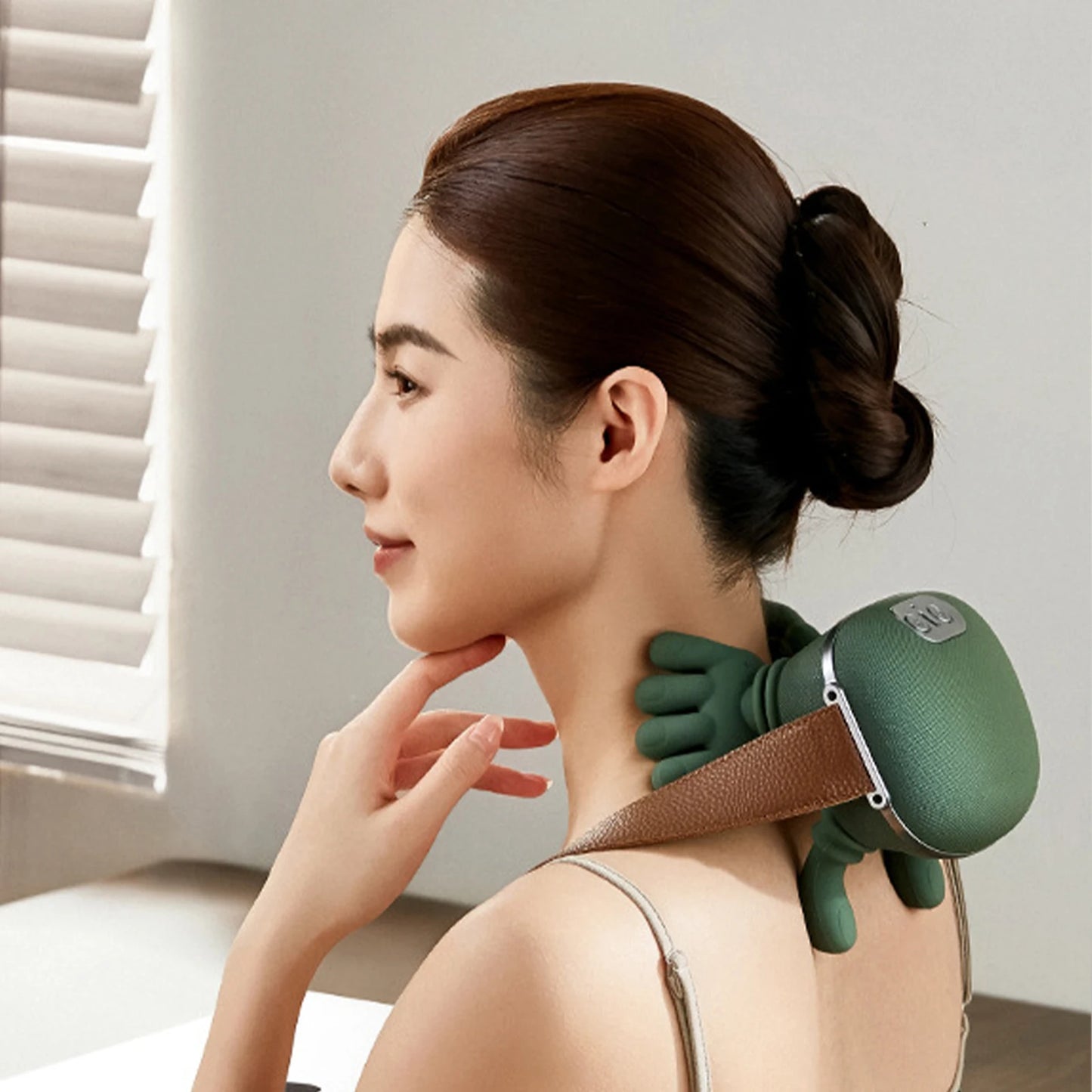 Collo Spalla Massaggiatore Tessuti profondi Shiatsu Schiena Macchina per massaggio cervicale Bionico Elettrico Riscaldato Alleviare l'affaticamento Rilassa i muscoli