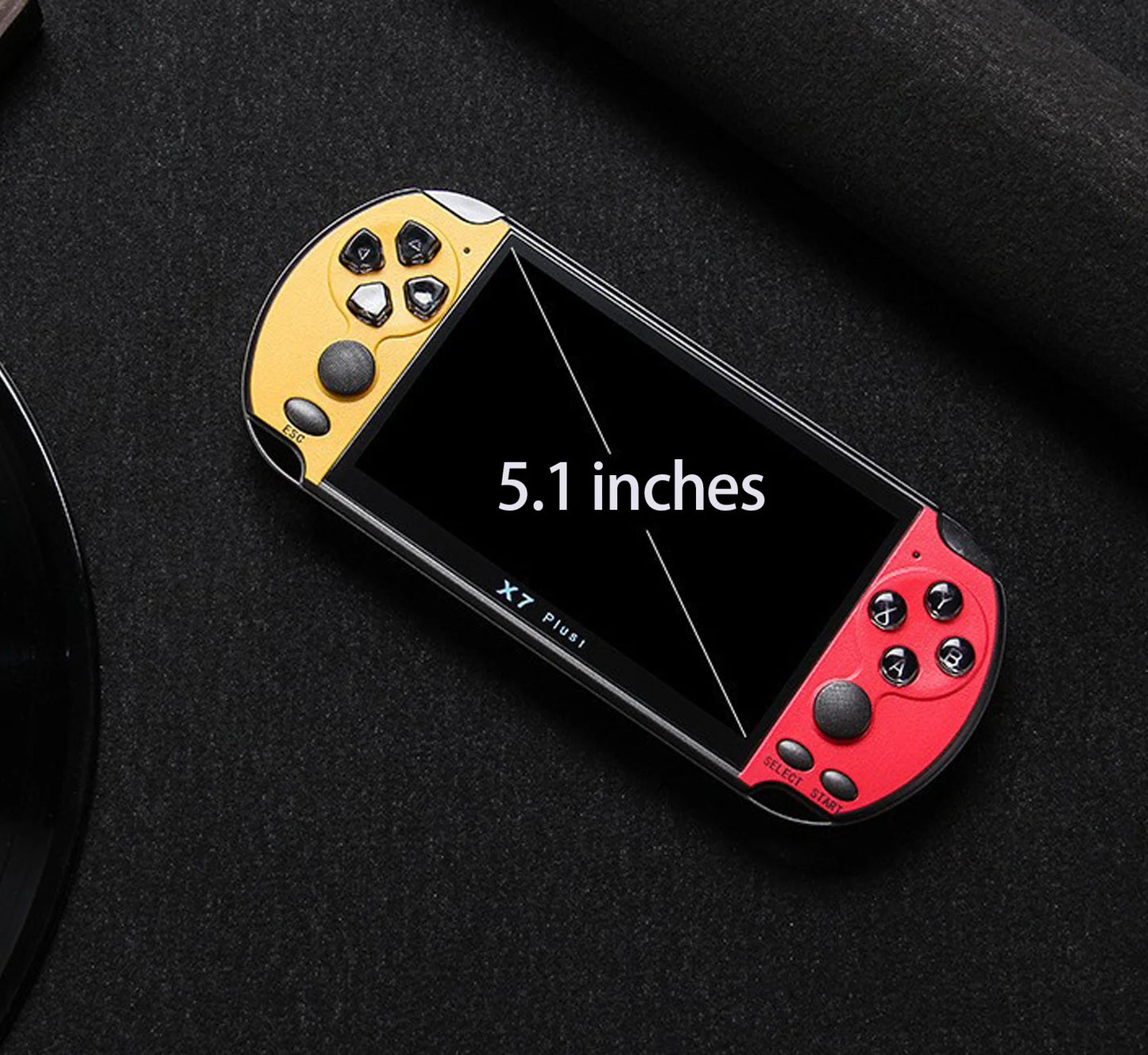 Console per videogiochi X7/X7Plus, portatile, retrò, oltre 10.000 giochi, controller doppio joystick con 4,3/5,1 pollici