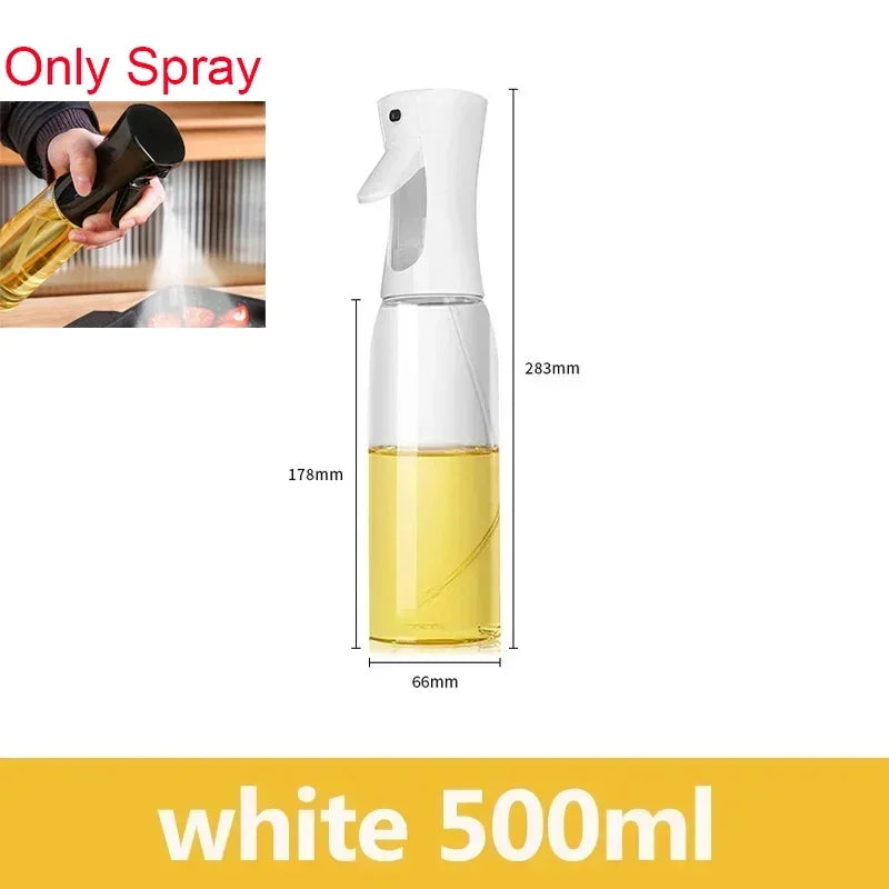 Multifunctional 2 in 1 Glass Oil Dispenser, 1 Count Oil Sprayer with Handle, Oil Dispenser for Cooking, Baking, Frying, Kitchen Utensils & Gadgets