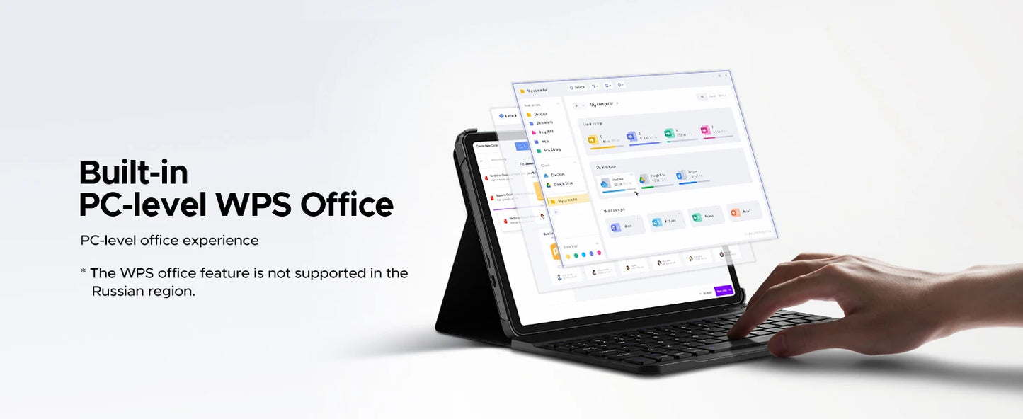 Tablet Android 16 2-in-1 da 13 Pollici - 32GB RAM, 256GB ROM, Gemini AI, Widevine L1