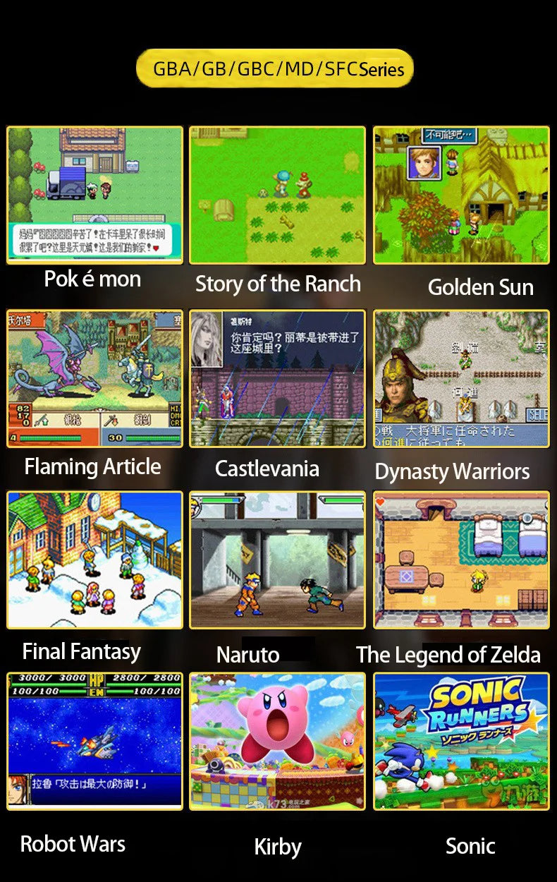 Console per videogiochi X7/X7Plus, portatile, retrò, oltre 10.000 giochi, controller doppio joystick con 4,3/5,1 pollici