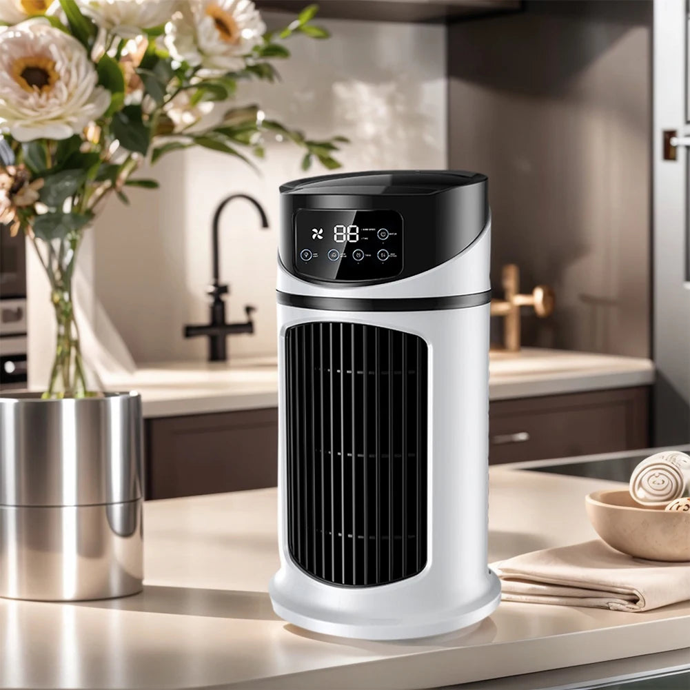 3 in 1 Quiet Cooling Desk Fan 6 Speeds Options Personal Quiet Table Fan Circulation Wind Air Cooler for Bedroom Office