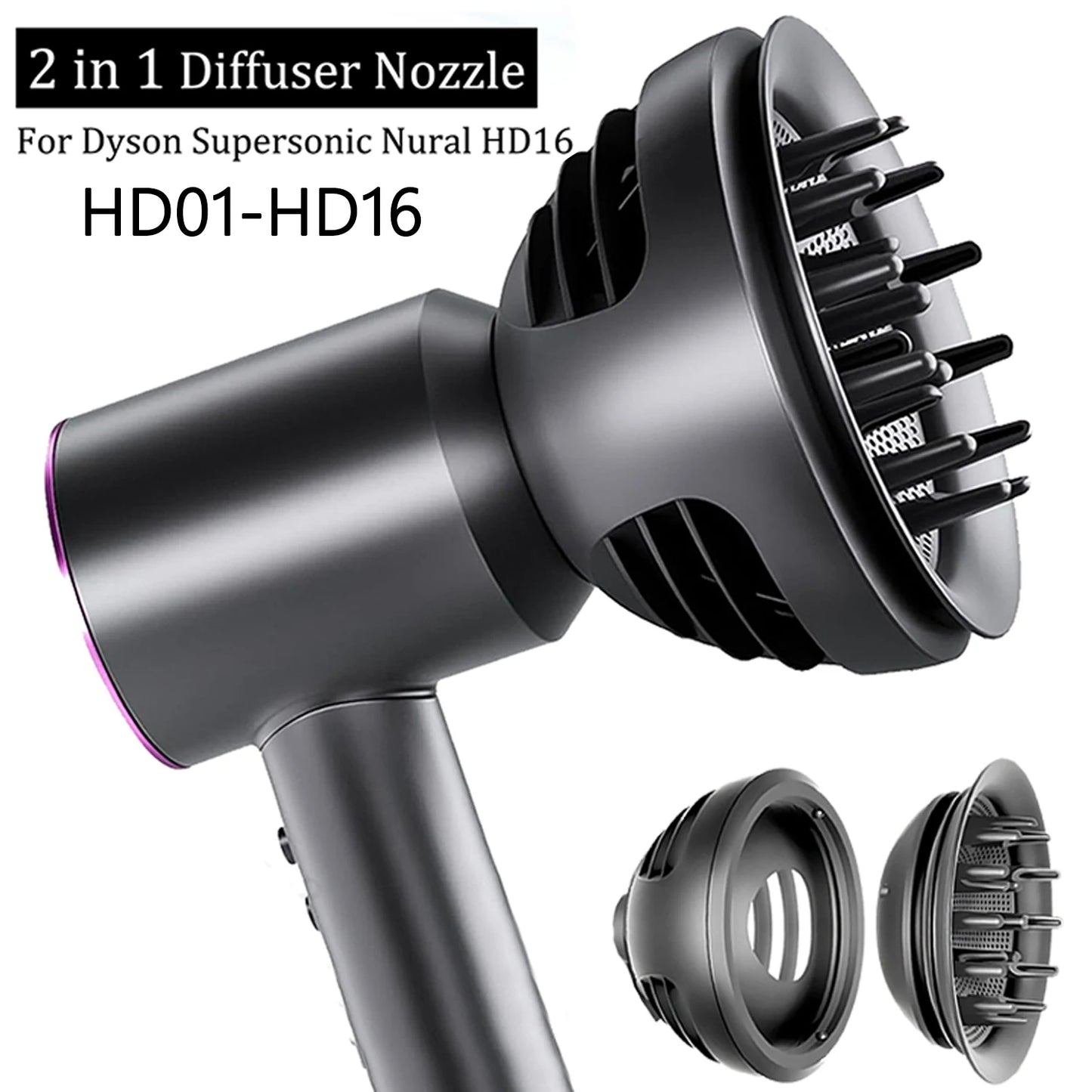 Ugello Arricciacapelli Automatico per Dyson Supersonic HD15/HD16 Nural - Accessorio Professionale