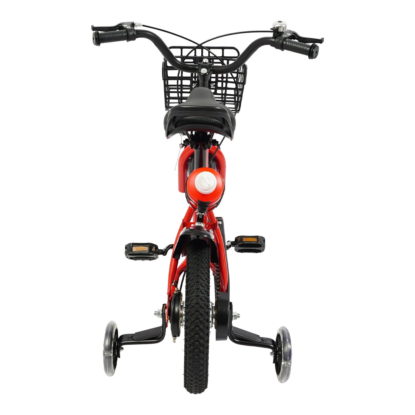 12 Inches Children's Bicycle with Training Wheels, Bottle Holder, Basket| Blue/Red/Pink Kids Bike for 2-5 Years