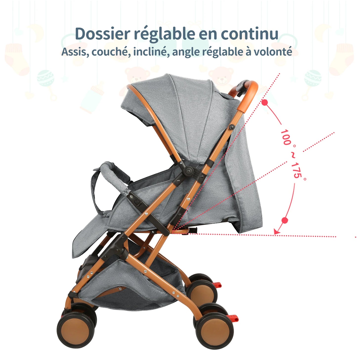 Passeggino per Animali Domestici Pieghevole 20kg - Carrello con Zanzariera e 4 Ruote