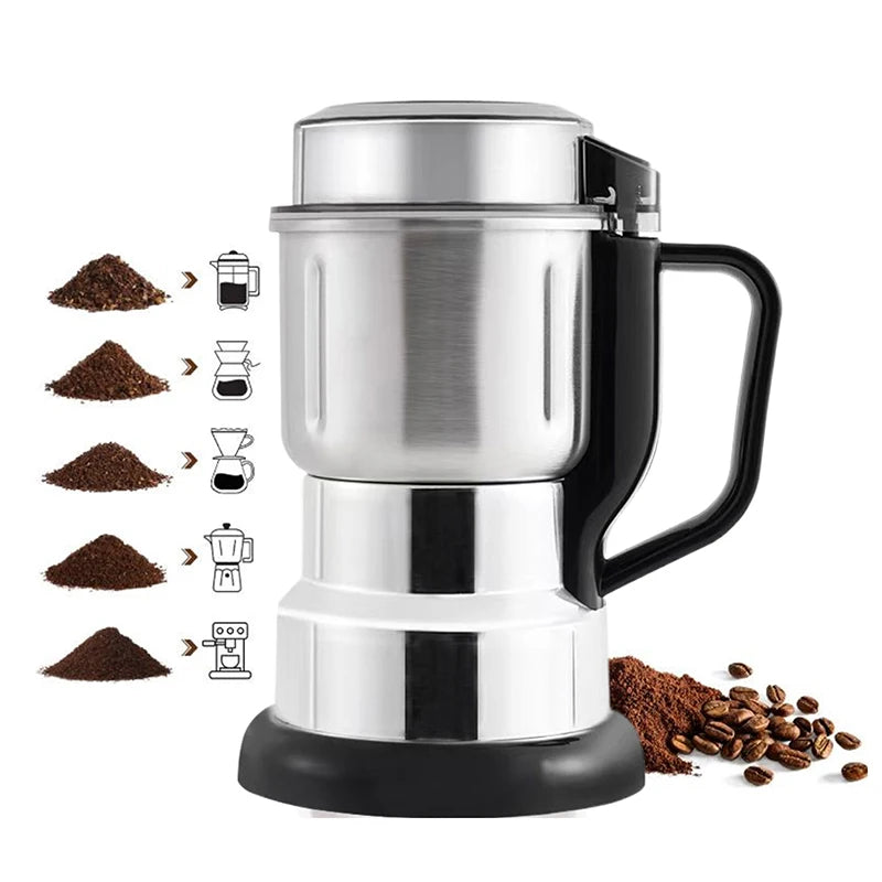 Macinacaffè Elettrico 300W Multifunzione - Macina Caffè Spezie Cereali Noci