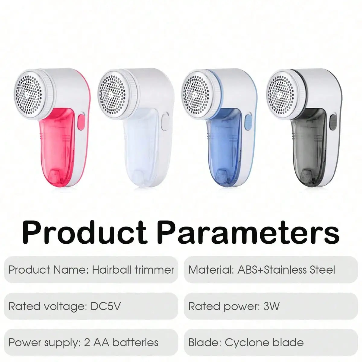 Electric Hair Remover Fabric Shaver Portable Hair Ball Trimmer Remover (Not Included (2*AA) ）