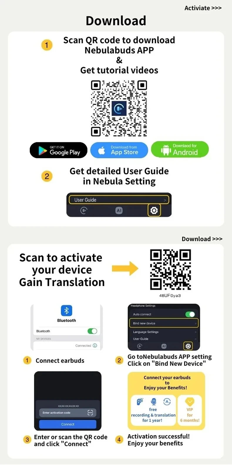 PAXA Openair5 AI Inteligente Inalámbrico Bluetooth 5.4 Headphones Alto Sonido Music Gaming Earphones HD Call AI Translation