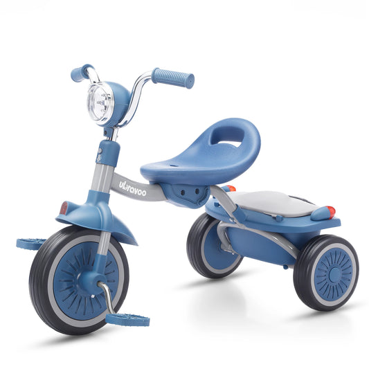 Kids Tricycle, 3 Wheel Baby Bicycle Toy, 1-5 Year Old Toddler Balance Bike, 4 in 1 Kids Trike, for Boys Girls Gift Present