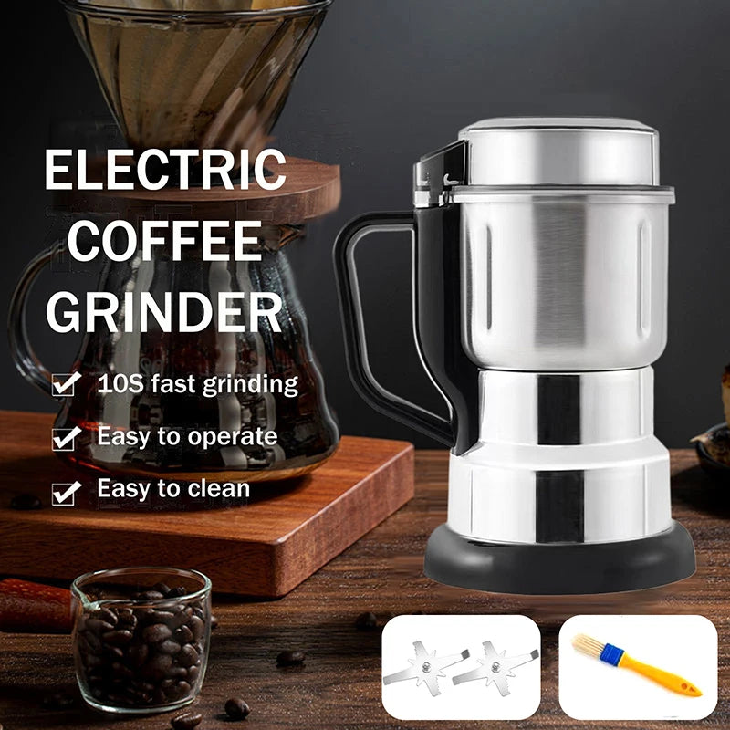 Macinacaffè Elettrico 300W Multifunzione - Macina Caffè Spezie Cereali Noci