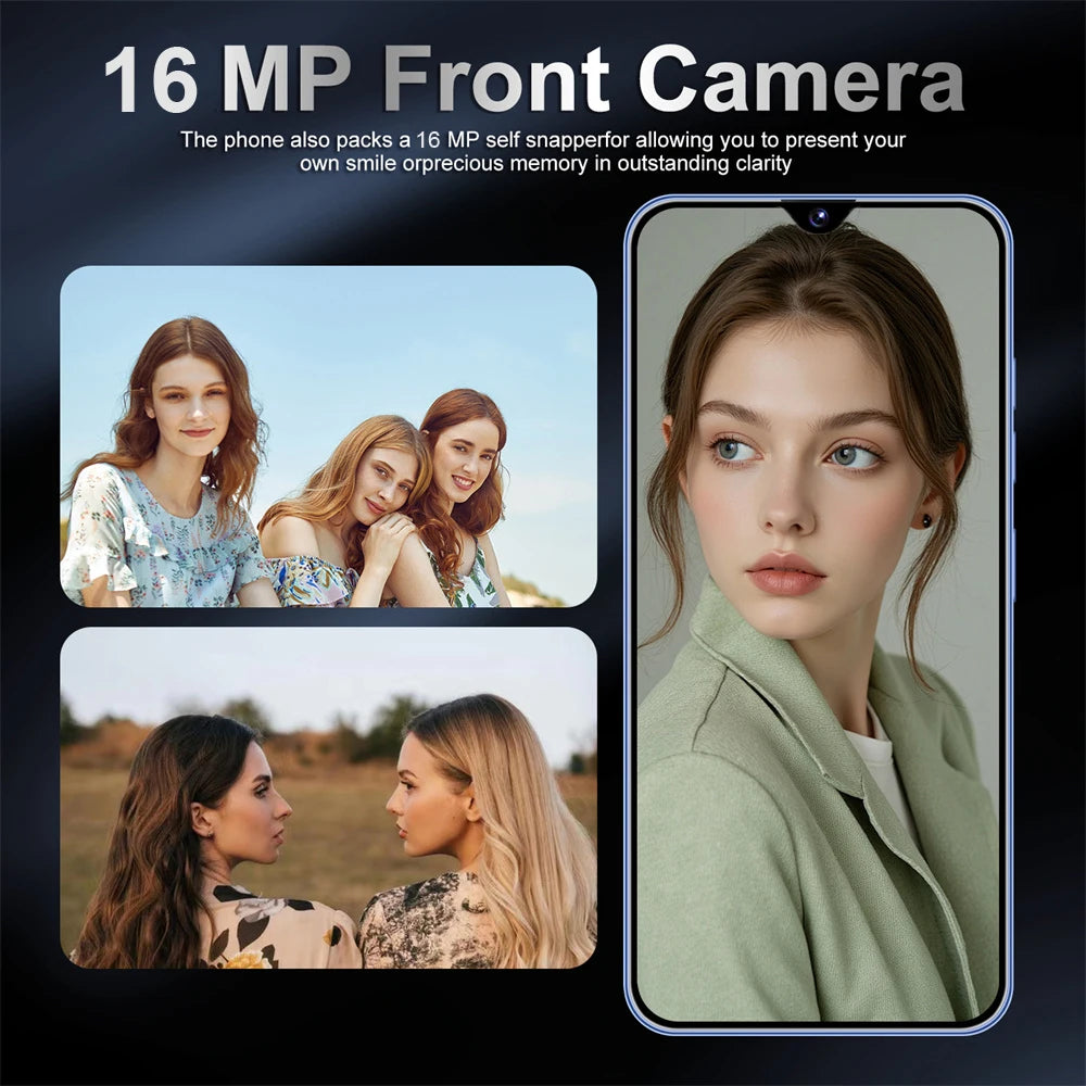 HOT Brand New For i17 Pro Max Smartphone 5G 7.0HD 22G 2TB Dual Card Dual Android 15 Cell Phone Unlocked Mobile Phones 8000mAh