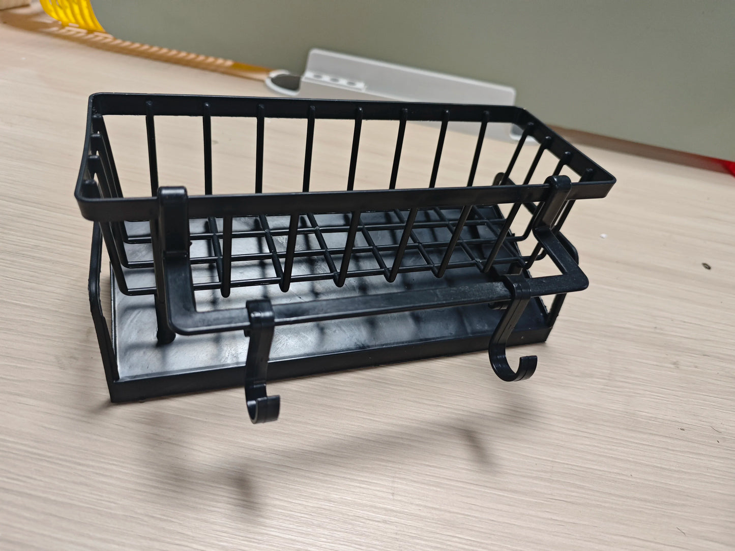 Organizer da Lavello con Ganci - Portaspugne Adesivo Multifunzionale Senza Foratura per Cucina