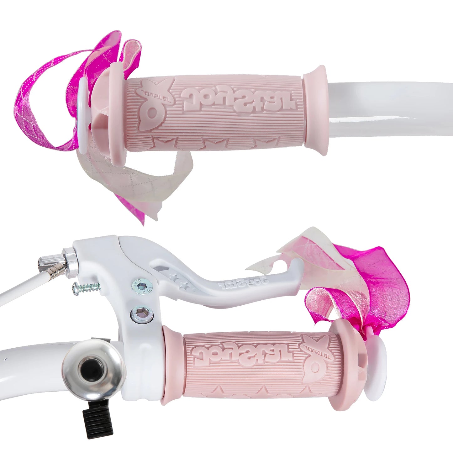 JOYSTAR Girls Bike for 2-9 Years Old Kids, 12 14 16 18 Inch Kids Bike with Training Wheels, Streamers, Basket, Doll Seat, Pink