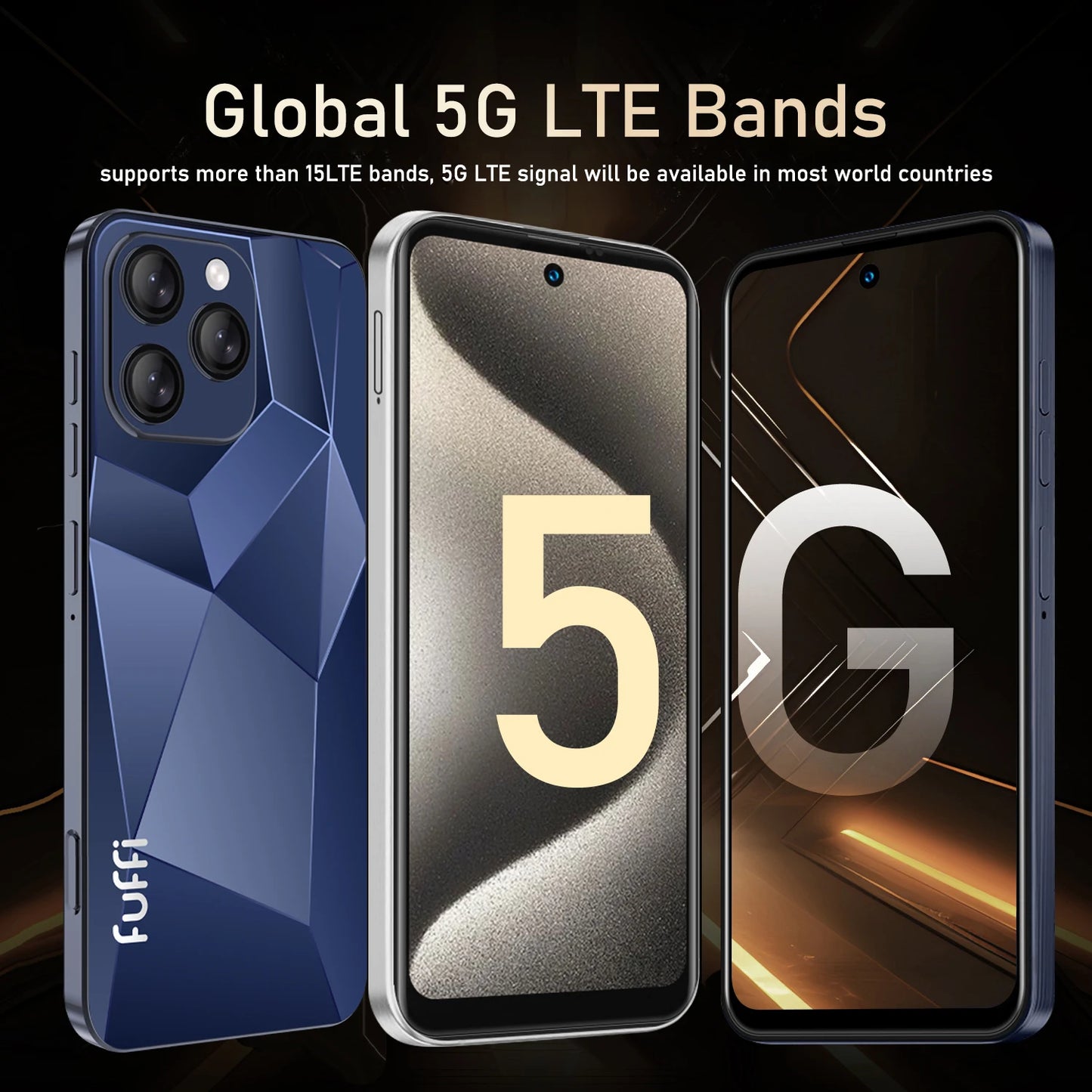 Global Vision I16 Pro Smartphone 5G Android 5300mAH 12GB RAM 512G ROM 6.56 pollici 1080x2640HD 24 + 48MP MTK10 4G Rete del telefono cellulare