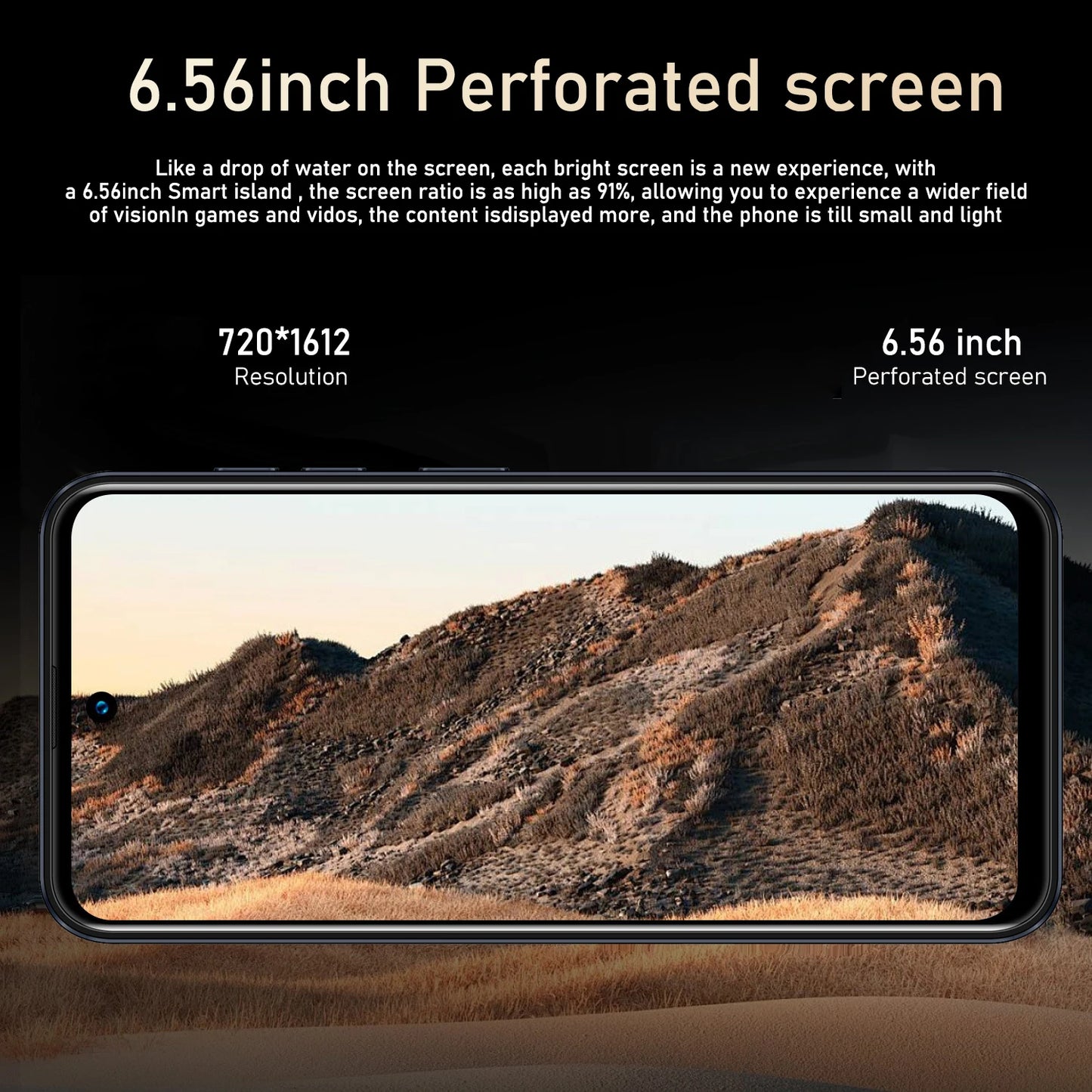 Global Vision 17 Pro Max Smartphone Android 8 GB RAM 256 GB ROM Telefono da 6,56 pollici 720x1612HD 24 + 48 MP Telefoni cellulari di rete 4G