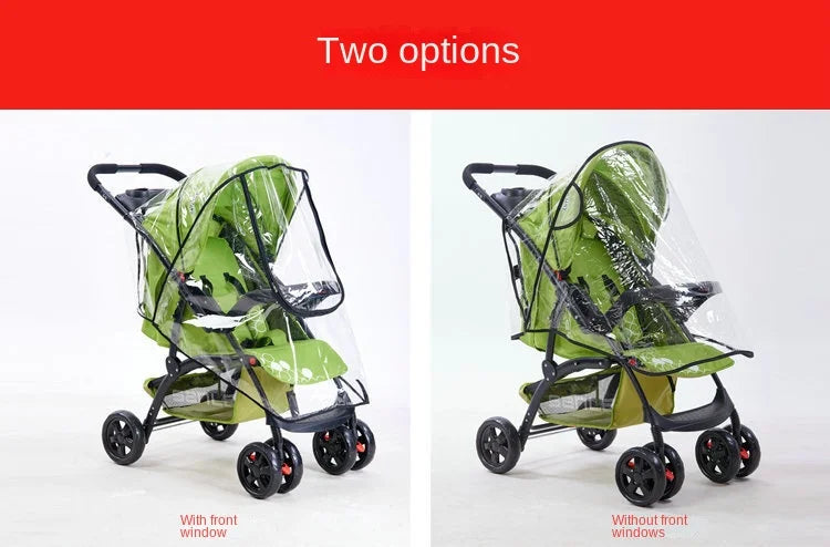 Copertura Antipioggia Universale per Passeggino - Protezione Impermeabile Trasparente
