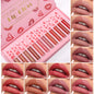 Nude Lip Gloss Rossetto 10 pz/set Nude Lip Gloss Rossetto Velluto Opaco Impermeabile Rossetto Liquido A Lunga Durata Donne Lip Umido Tinta