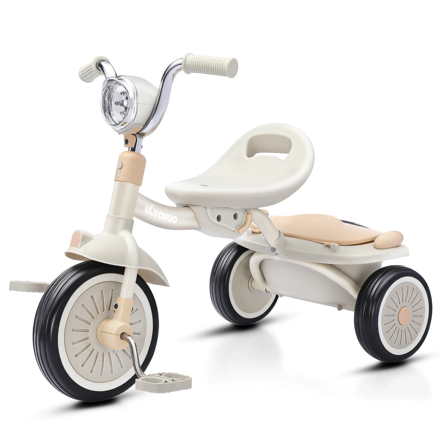 Kids Tricycle, 3 Wheel Baby Bicycle Toy, 1-5 Year Old Toddler Balance Bike, 4 in 1 Kids Trike, for Boys Girls Gift Present