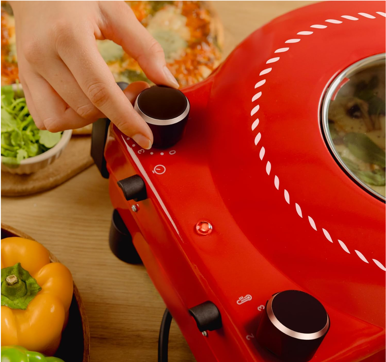 Cecotec Pizza Maker Forno elettrico grill per pizza Fun Pizza&Co Mamma Mía Vista