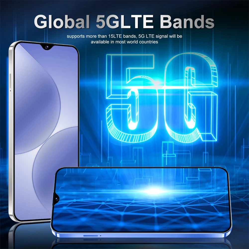 HOT Brand New For i17 Pro Max Smartphone 5G 7.0HD 22G 2TB Dual Card Dual Android 15 Cell Phone Unlocked Mobile Phones 8000mAh