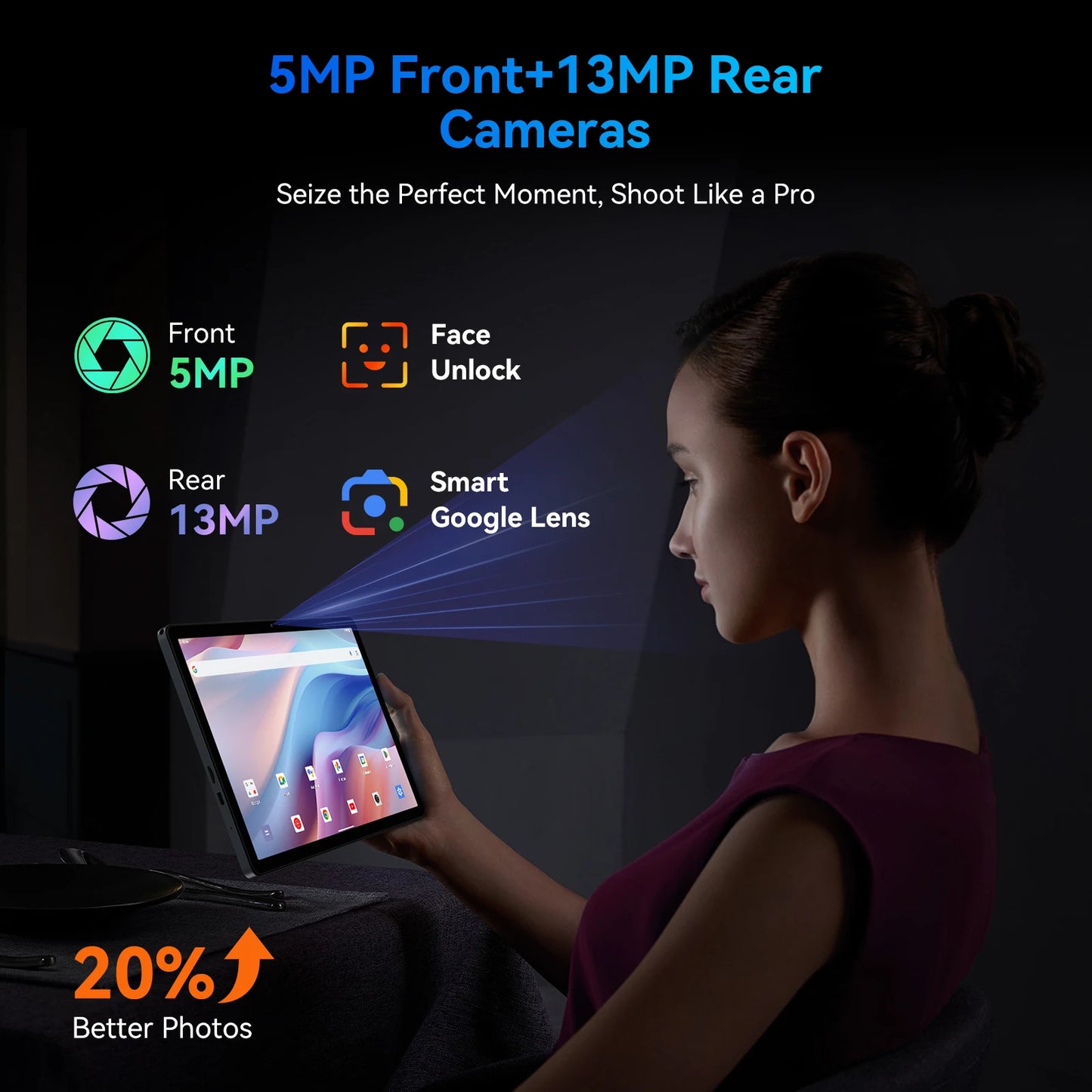 Tablet Android 15 da 11 Pollici con Tastiera e Mouse - 24GB RAM, 128GB ROM, Gemini AI