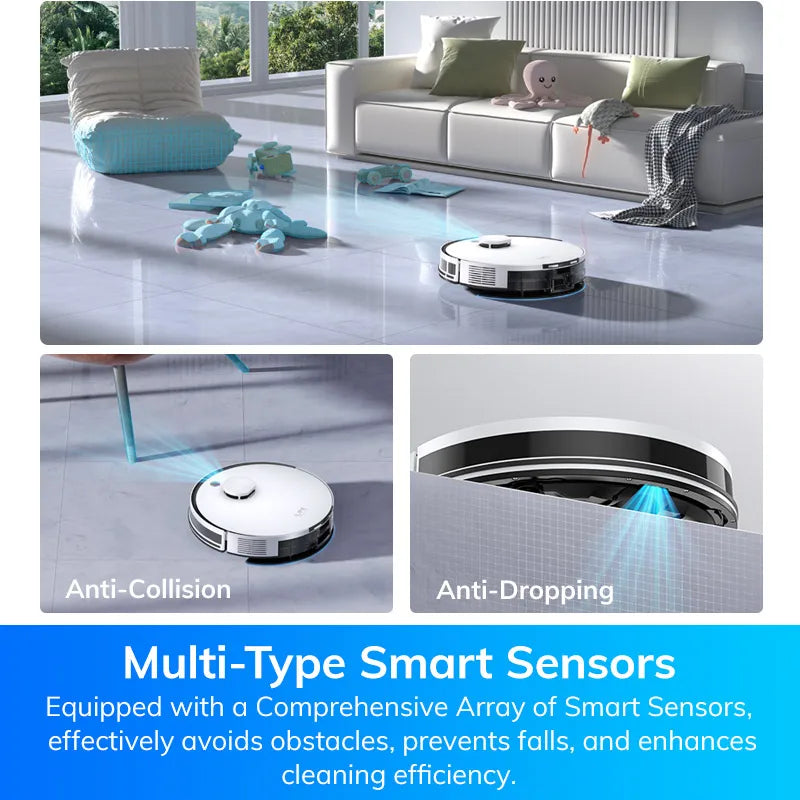 ILIFE A30 PRO 5000Pa Suction, Robot Vacuum and Mop Combo, Self emptying, 60 day capacity,  App/remote , 180 minute running time