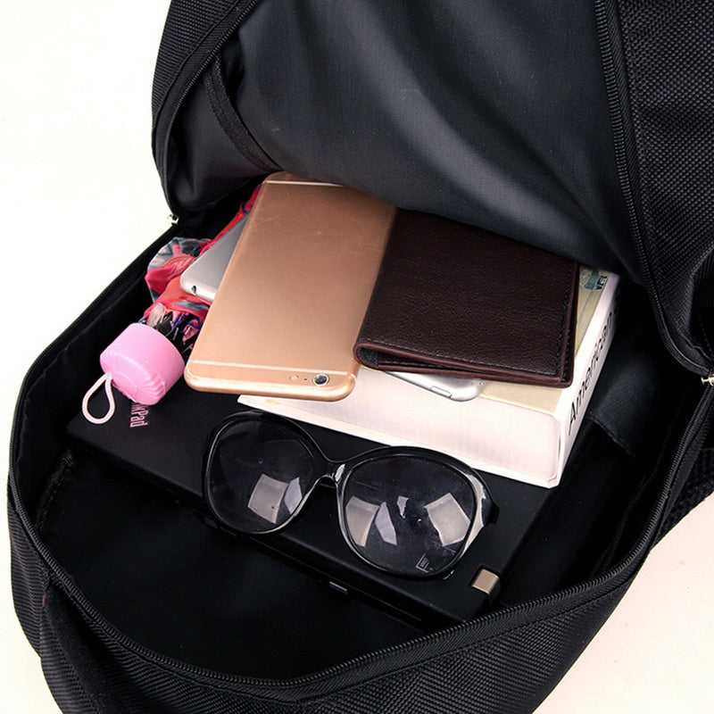 Zaino Oxford Grande Capacità Nero - Zaino Casual Multifunzionale per Studenti e Lavoro