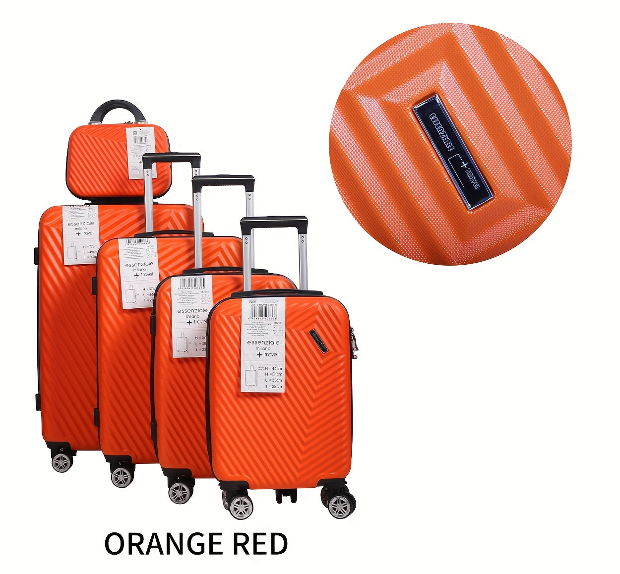 Set Valigie YSTYLE 5 Pezzi - Trolley Leggero con Ruote Silenziose e Lucchetto TSA