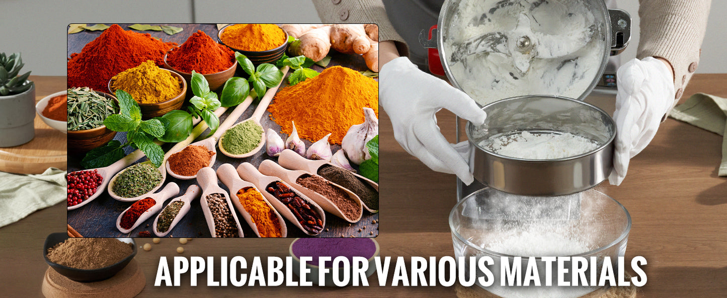 SucceBuy 150-2500g Macinacaffè Elettrico Macinacaffè Altalena Commerciale Macinacaffè per Erbe Secche Grani Spezie Cereali Caffè Mais