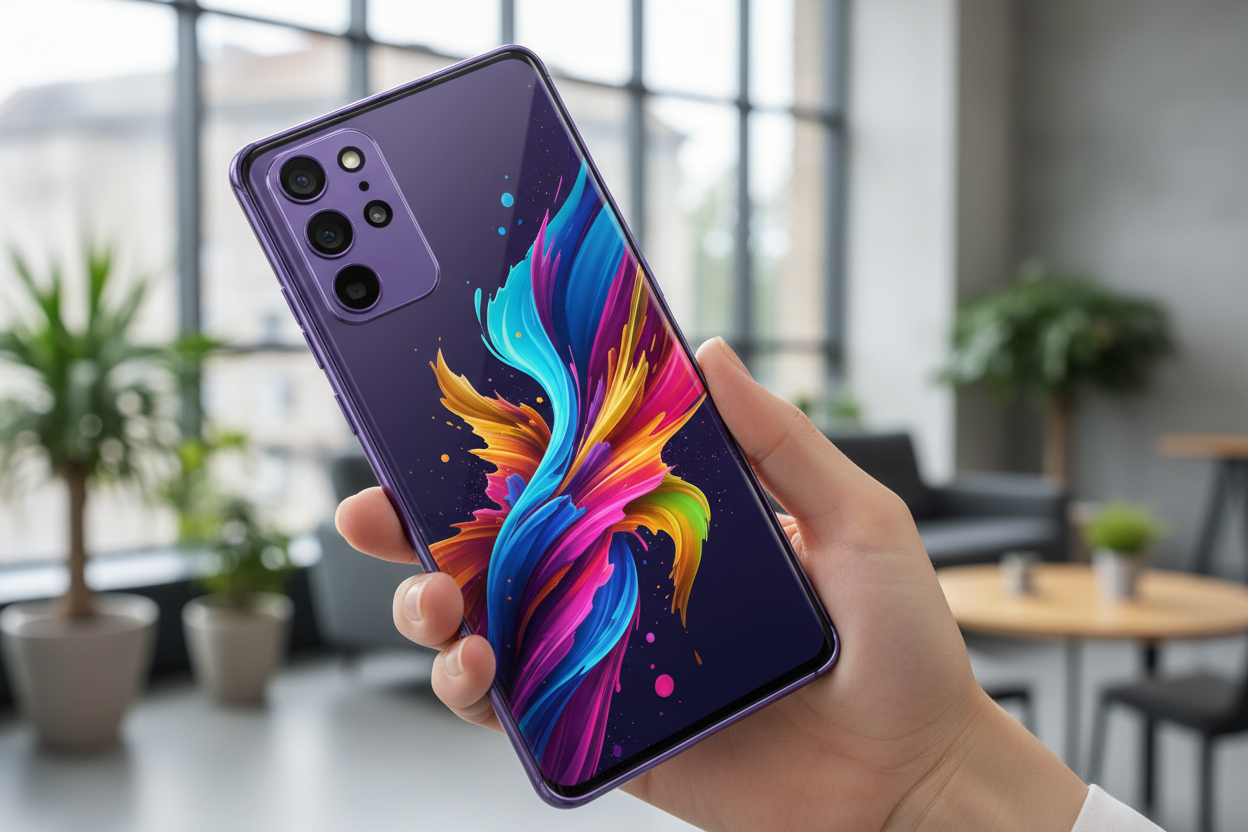 Smartphone S26 Ultra in uso - Display grande e premium